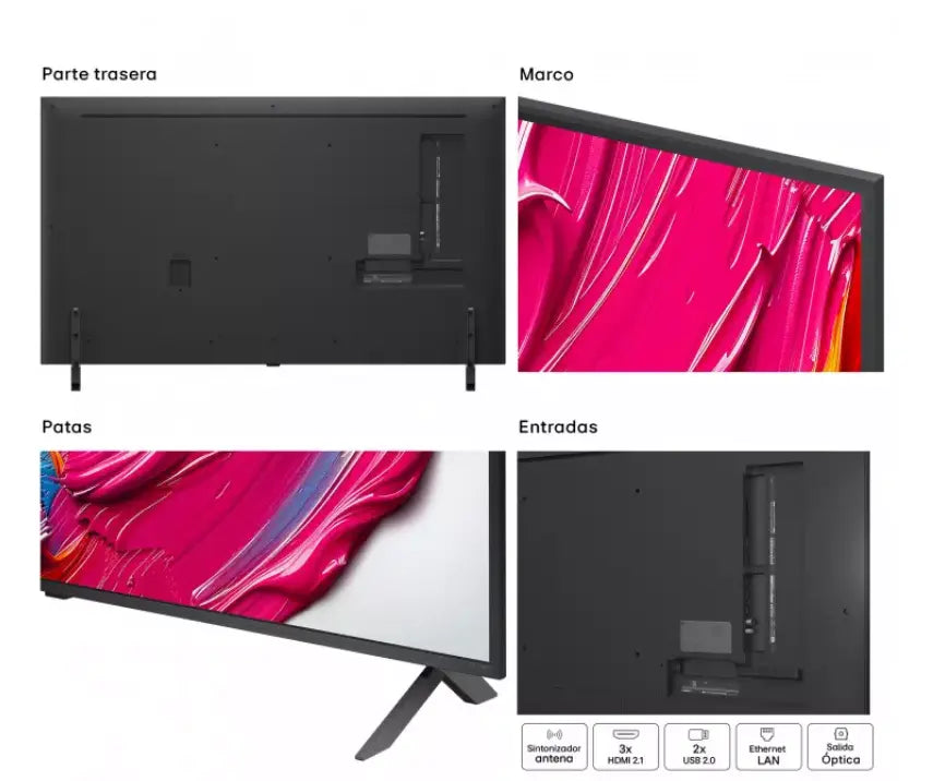 Smart TV LG QNED AI QNED80 55 pulgadas 4K 2025 - 55QNED80A6A - Ashé Mi
