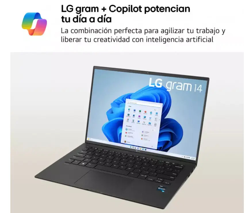 Portátil 14" LG gram 14Z90RU, 999g/i5/16 GB/1TB M SSD| LG ES - Ashé Mi