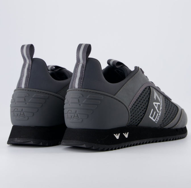 Emporio Armani  Zapatillas gris oscuro con logo
