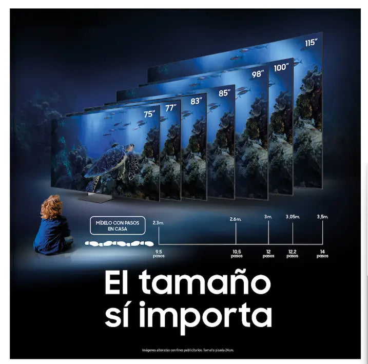 Conexiones traseras del Samsung 85 U8075F con puertos HDMI