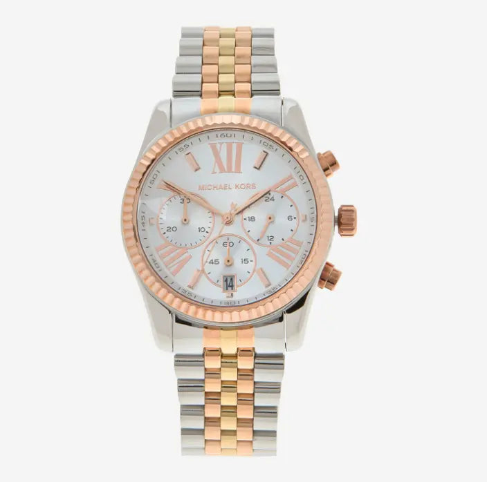 Pulsera Jubilee del reloj Michael Kors oro rosa/acero 