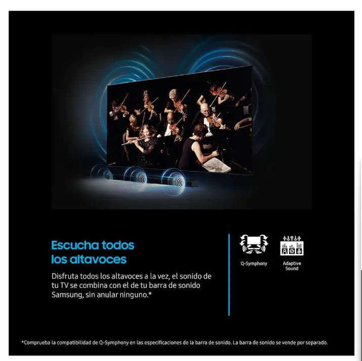 Detalle del panel LED 4K Samsung U8075F con HDR10+