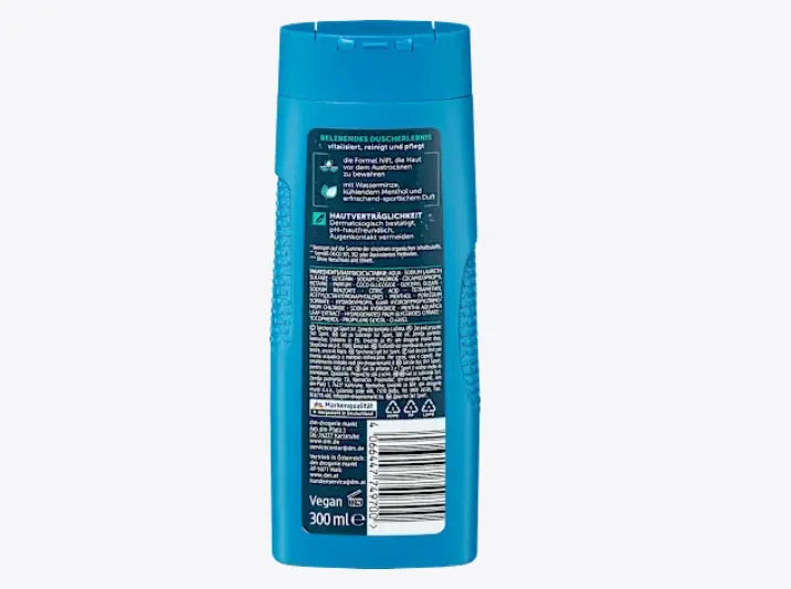 Gel 3 en 1 Balea MEN con ingredientes biodegradables