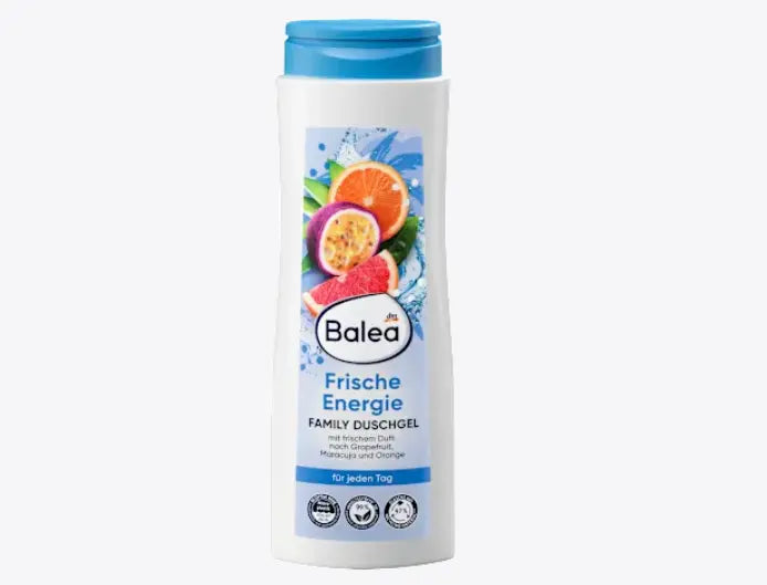 Gel de ducha familiar vegano Balea Fresh Energy con aroma frutal