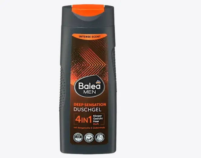 Gel masculino con aroma a bergamota y madera de cedro