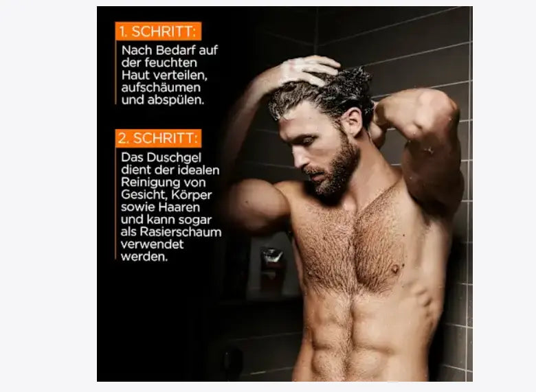 Gel masculino con carbón activo para limpieza profunda