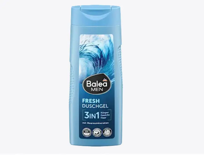 Gel de ducha Balea MEN Fresh 3 en 1 300 ml con minerales marinos