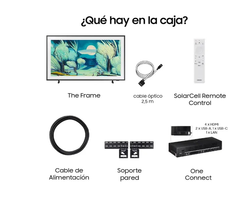 Interfaz Gaming Hub en Samsung The Frame LS03F 2025