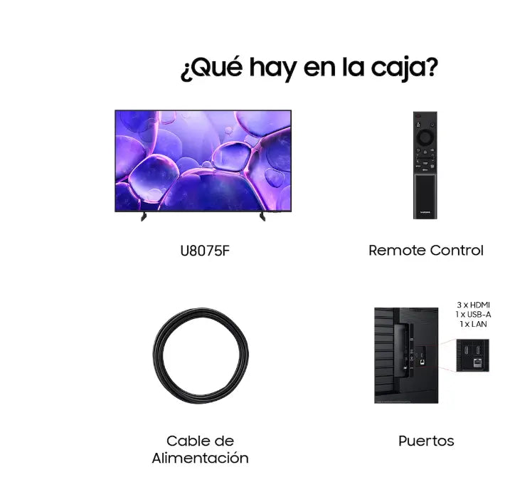 Modo cine en la Samsung Crystal UHD U8075F 4K 2025
