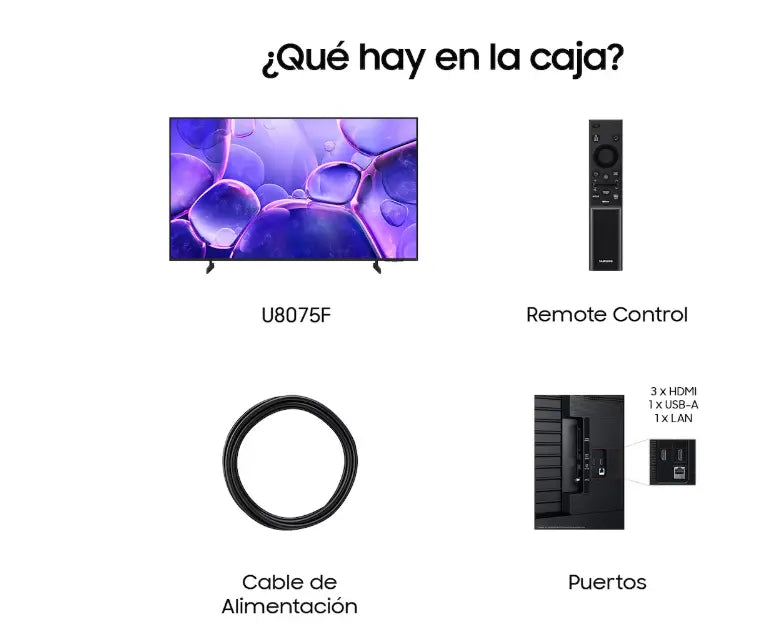 Modo cine en la Samsung Crystal UHD U8075F 4K 2025+4