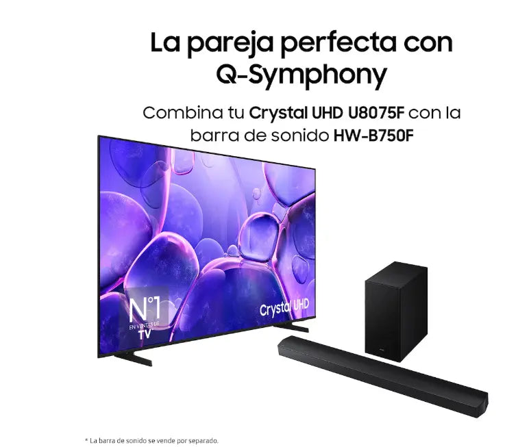 Modo cine en la Samsung Crystal UHD U8075F 4K 202570p