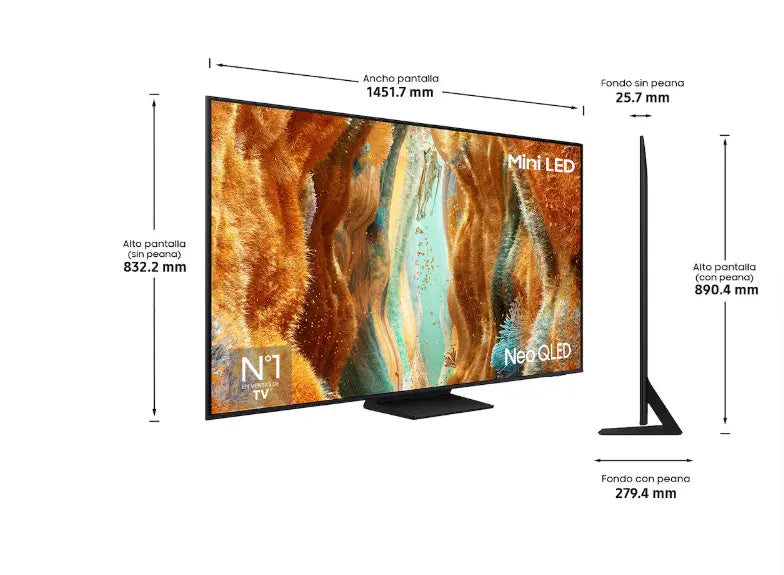 Modo cine en la Samsung Neo QLED QN74F 4K 2025
