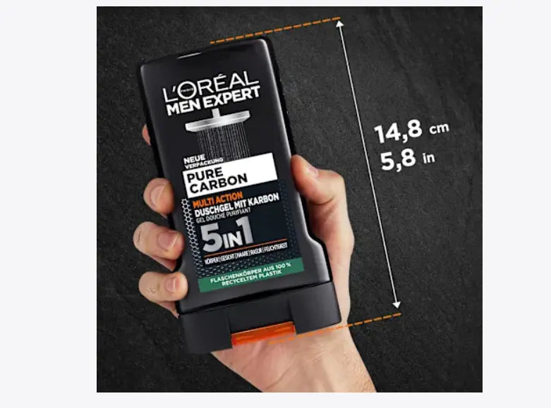 Producto Pure Carbon 5 en 1 para cuerpo, rostro y cabello