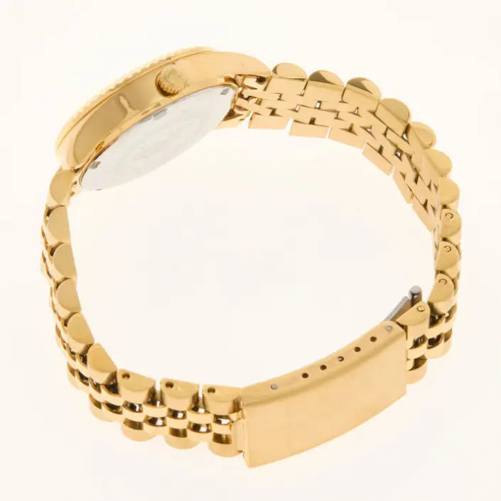 Reloj dorado unisex con broche plegable U.S. Polo Assn. 