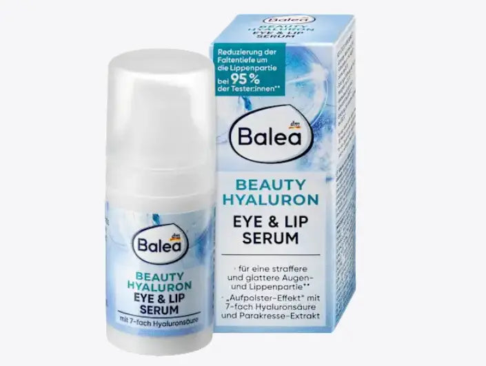 Serum Balea Beauty Hyaluron Eye & Lip para ojos y labios