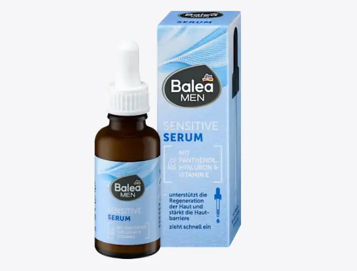 Serum Balea Men Sensitive para piel sensible con pantenol y vitamina E