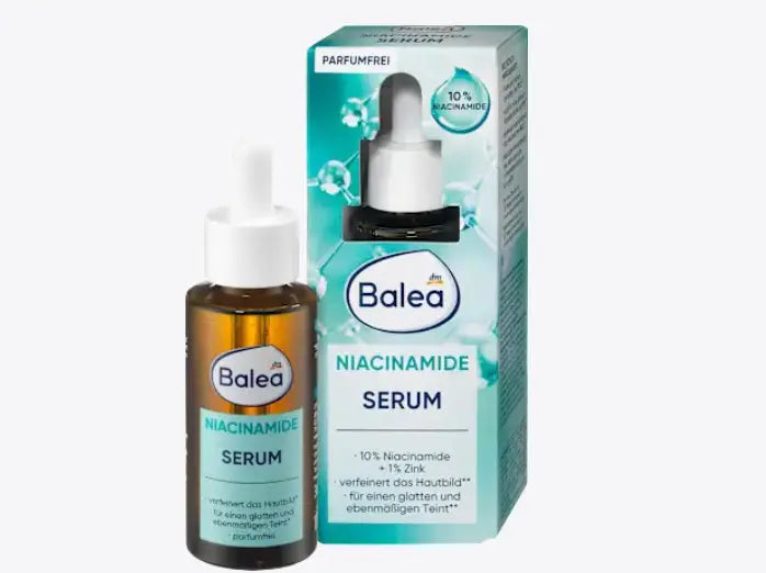 Serum Balea Niacinamida 10% + Zinc 1% para refinar poros