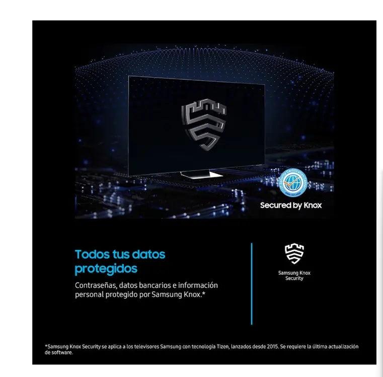 Smart TV Samsung 2025 con sistema Tizen en funcionamiento