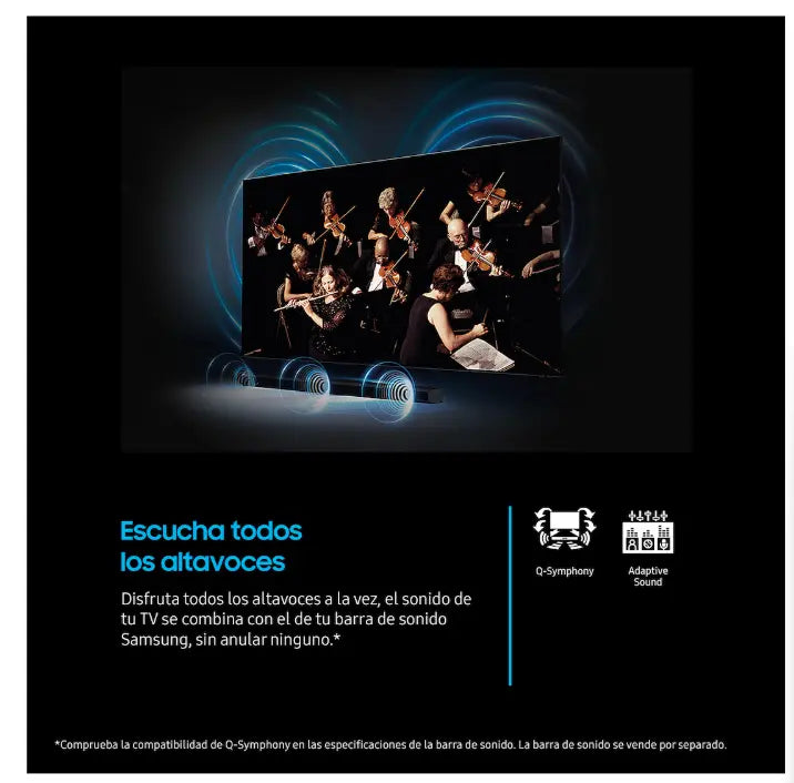 Smart TV Samsung 2025 de 65 pulgadas con sistema Tizen