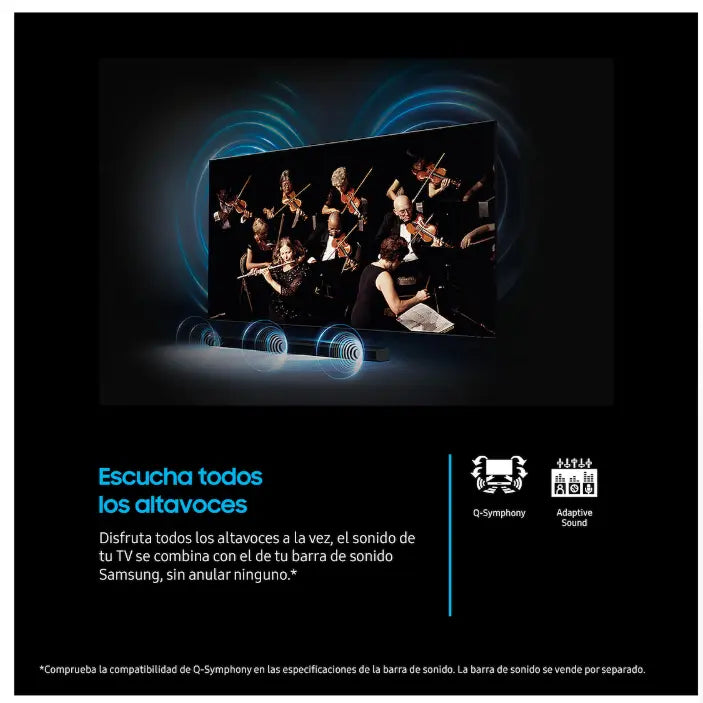Smart TV Samsung 2025 de 75 pulgadas con sistema Tizen
