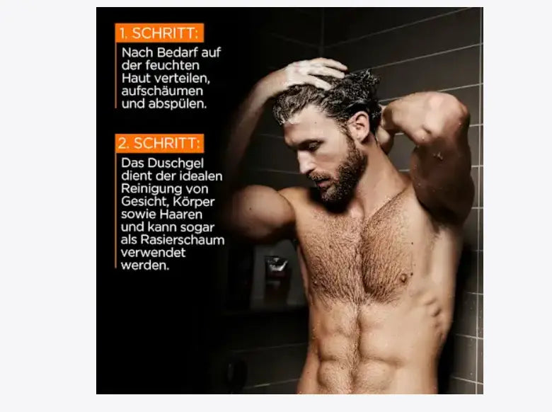 Textura del gel de ducha L’Oréal Men Expert revitalizante