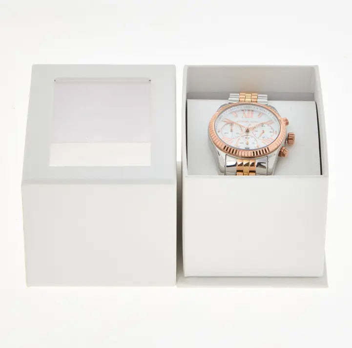 Reloj Michael Kors MK5735 oro rosa y acero con cronógrafo
