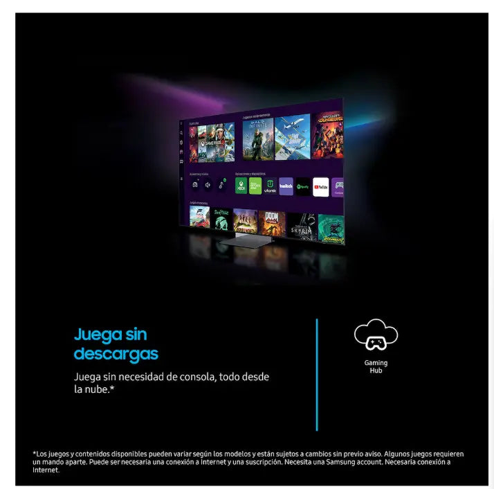 Vista lateral del televisor Samsung 75 U8075F sin marcos