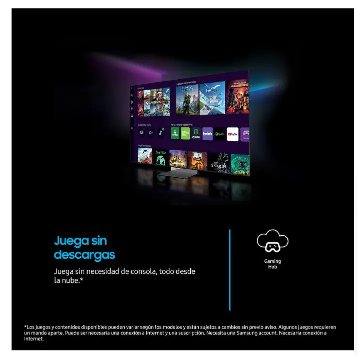 Vista lateral del televisor Samsung 85 U8075F sin marcos