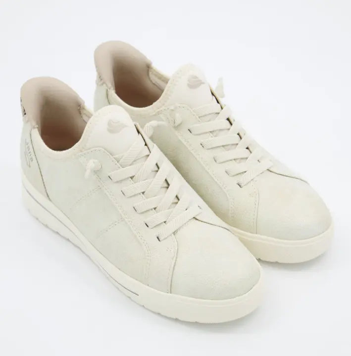Zapatillas Jana beige con detalles de logotipo y estampado animal