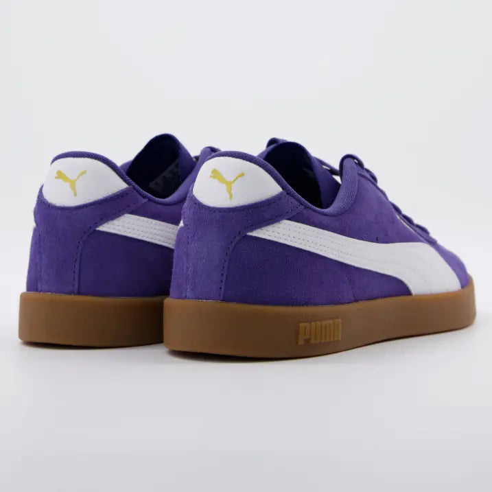 Calzado Puma Club II azul unisex con cierre de encaje