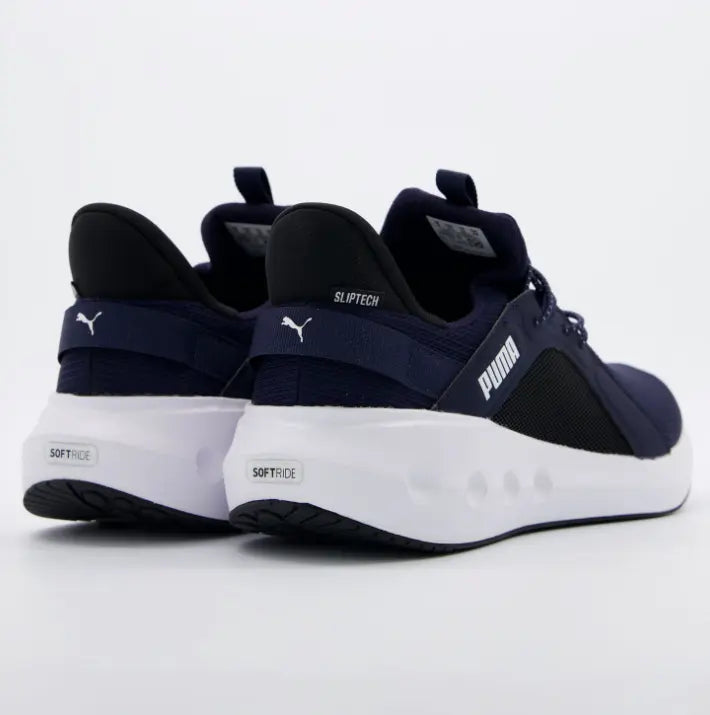 Calzado Puma Softride Carson Sliptech azul oscuro con pestañas para tirar
