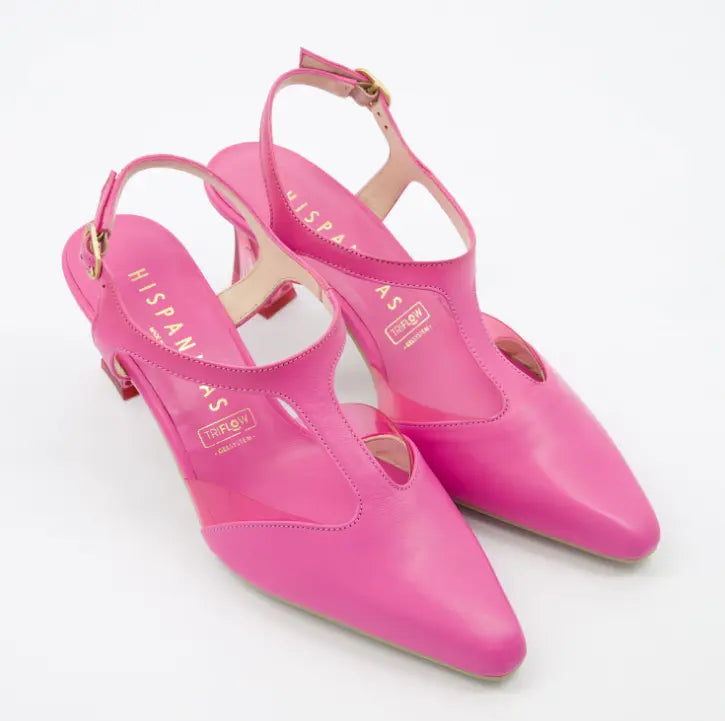 Zapatos Hispanitas Pink Dalia V23 en cuero rosa